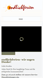 Mobile Screenshot of endlichferien.com